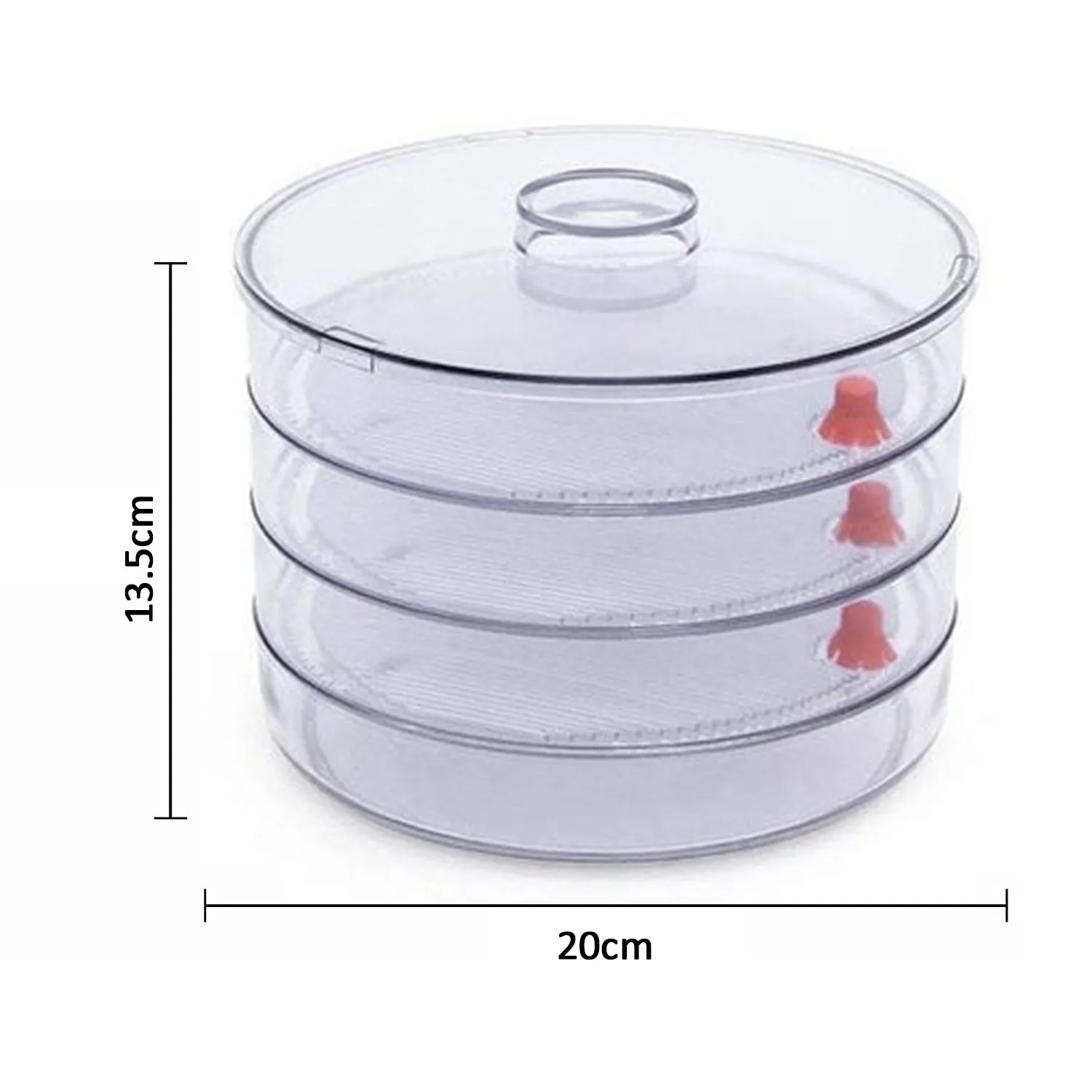 070 Plastic 4 Compartment Sprout Maker, White