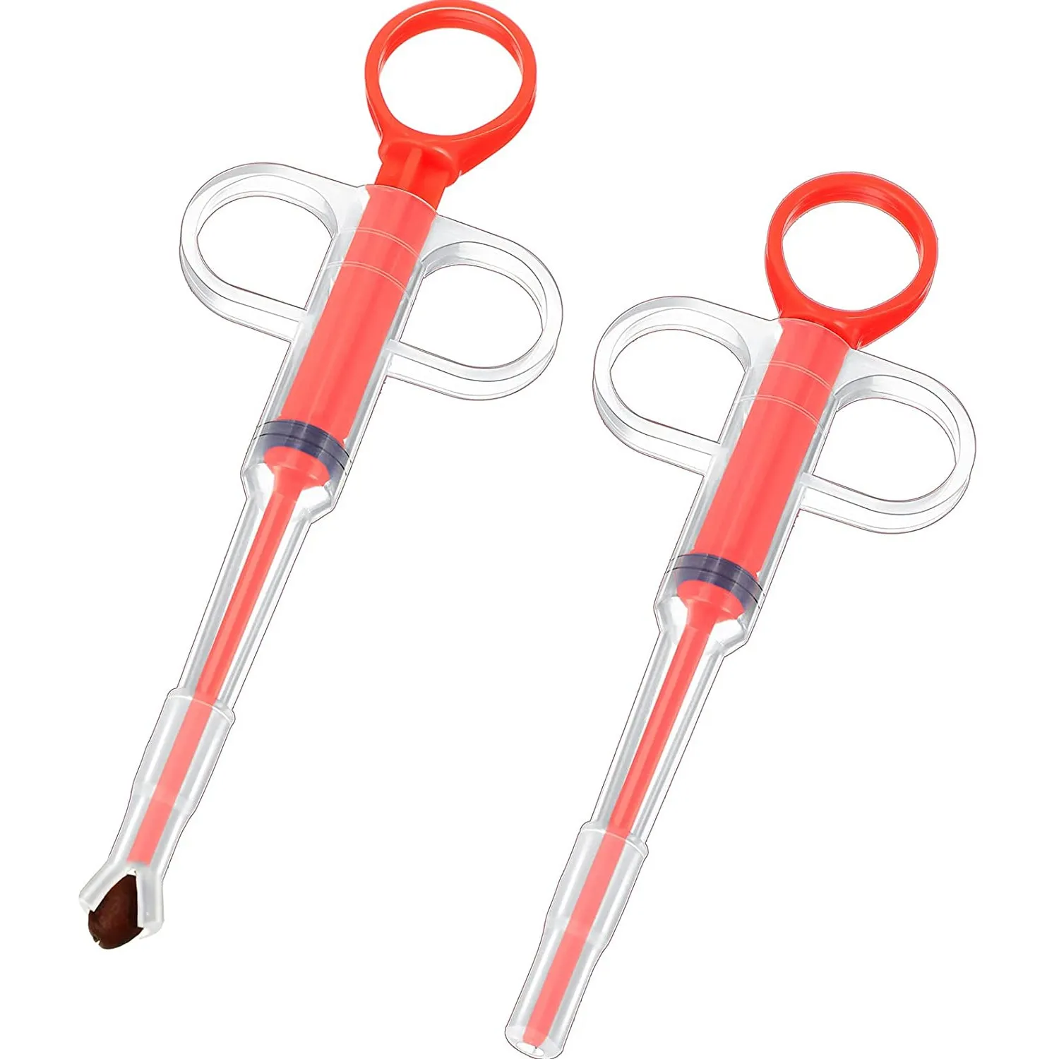 2-Piece: Pet Tablet Syringe Pusher