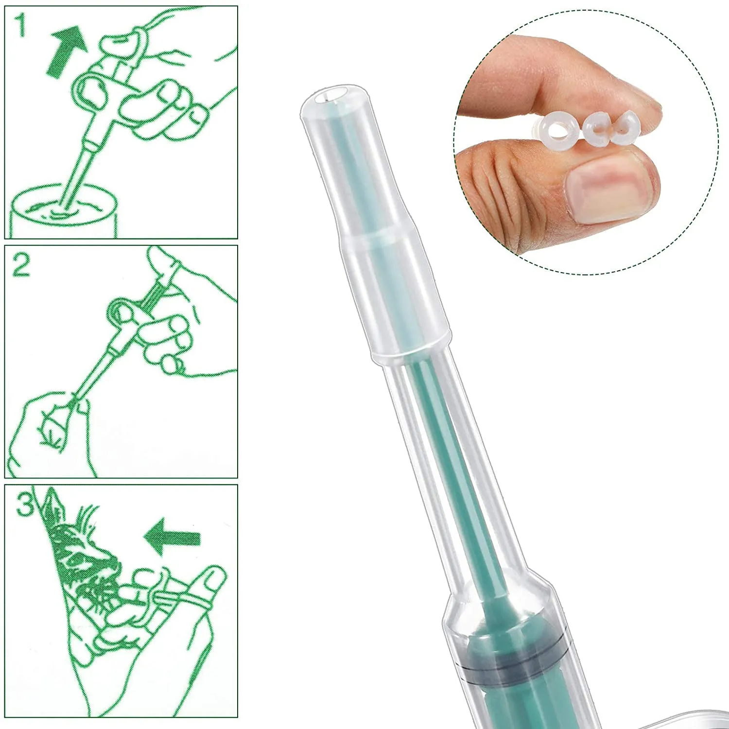 2-Piece: Pet Tablet Syringe Pusher