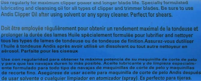 Andis Clipper Oil, 4 oz