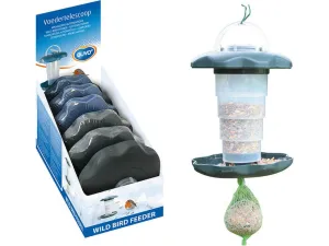 BIRD FEEDER TELESCOPE ASSORTED DARK GREY BLUE