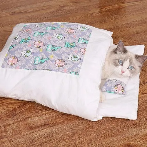 Calming Cat Cave Sleeping Bag