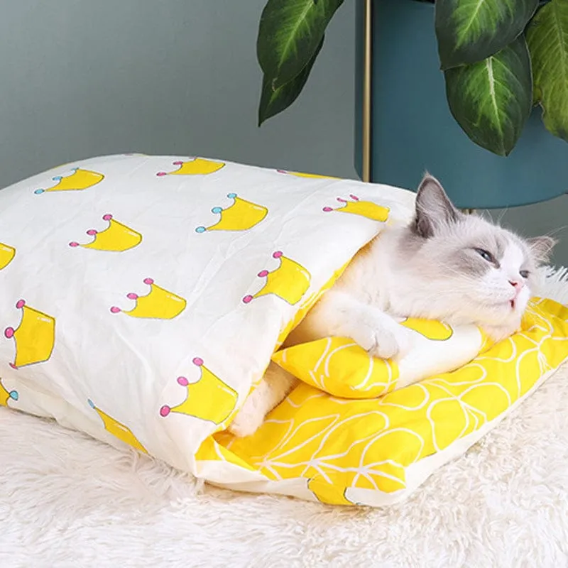 Calming Cat Cave Sleeping Bag
