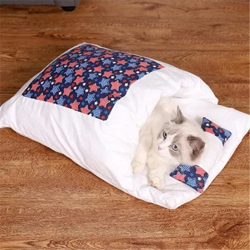 Calming Cat Cave Sleeping Bag