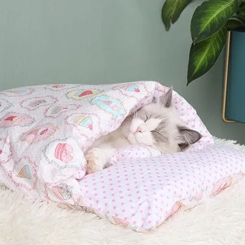 Calming Cat Cave Sleeping Bag
