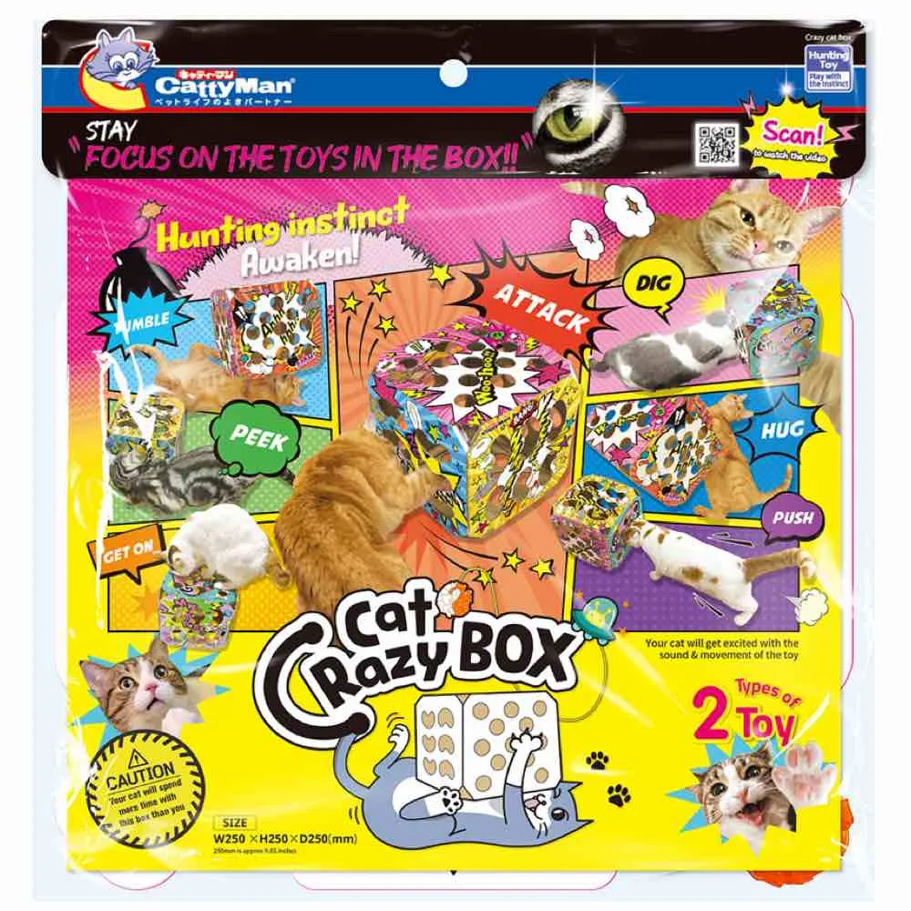 CattyMan Cat Crazy Box Cat Toy