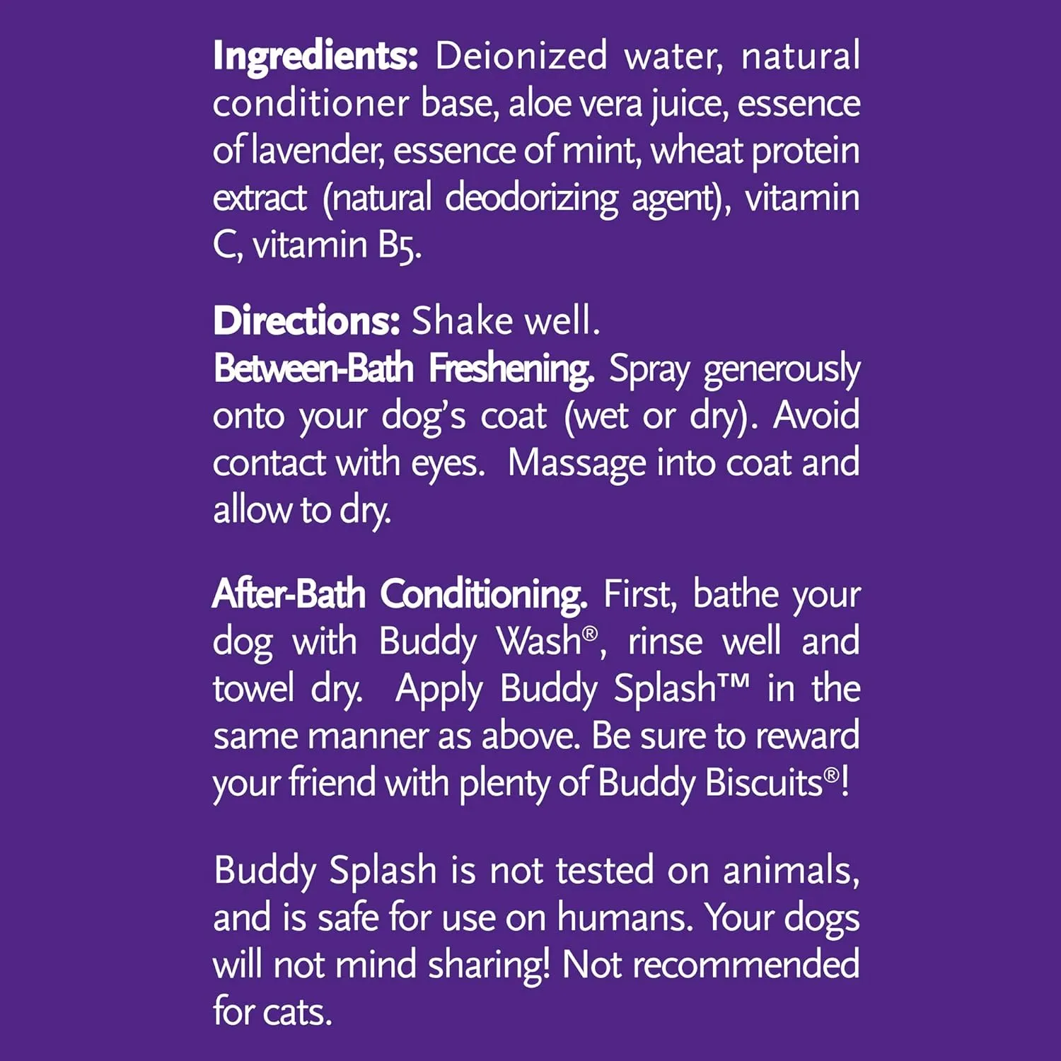 Cloud Star Buddy Splash Lavender & Mint Dog Spritzer & Conditioner
