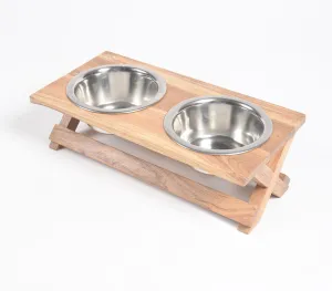 Contemporary Handmade Pet Feeder