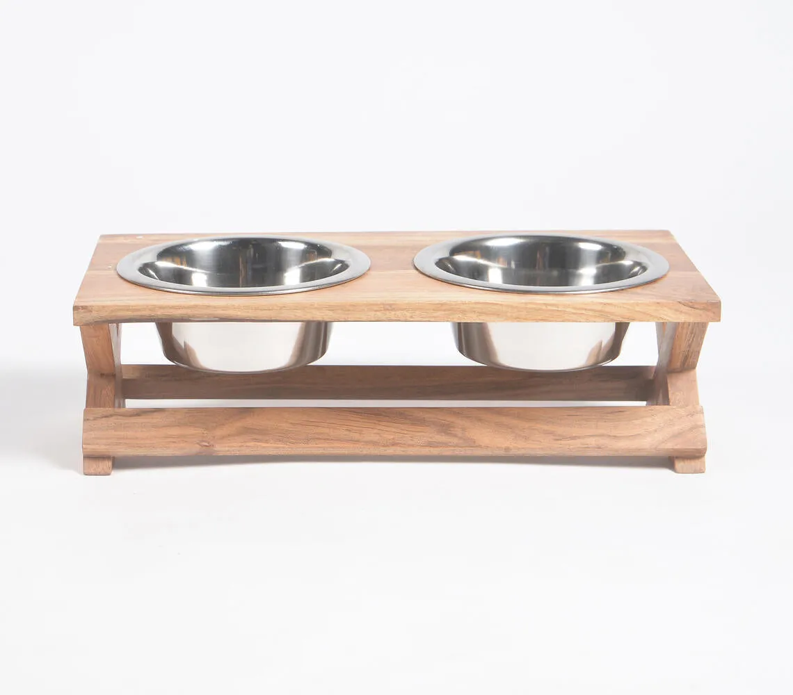 Contemporary Handmade Pet Feeder