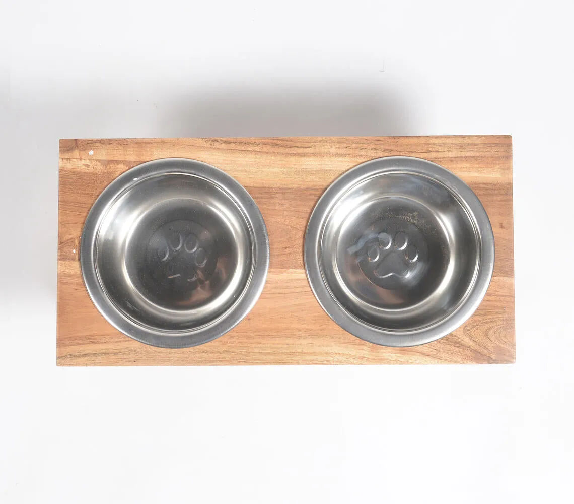 Contemporary Handmade Pet Feeder