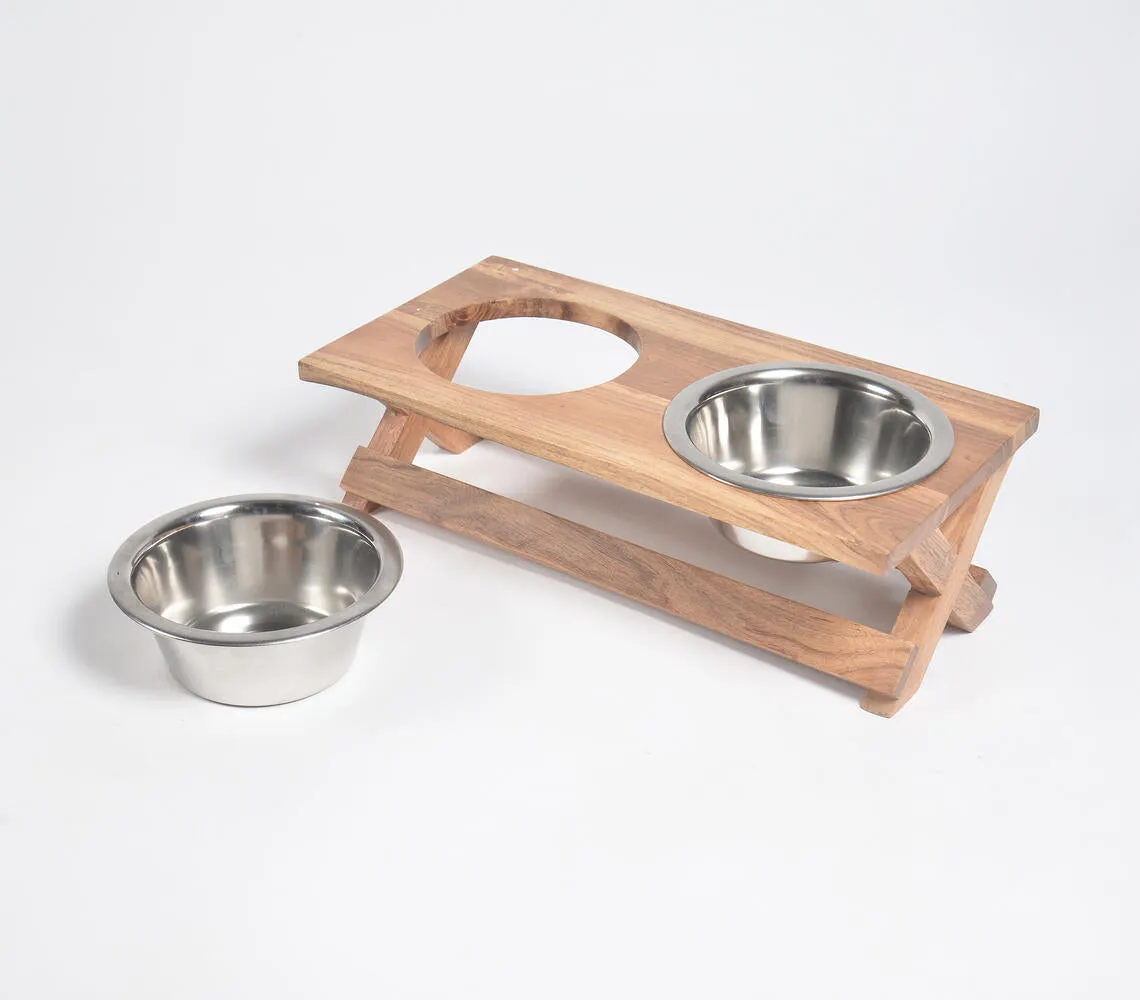 Contemporary Handmade Pet Feeder