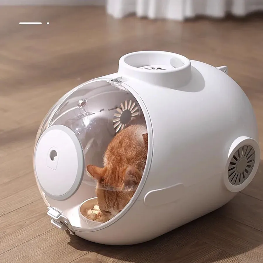 Cute Cat Carrier Supplies Traveling Portable Outdoor Cat Carrier Plastic Breathable Case Hard Shell Indoor Tas Kucing Cat Cage