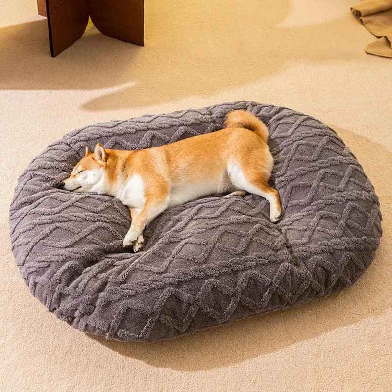 Deep Sleep Oval Thick Sponge Pet Bed Nest