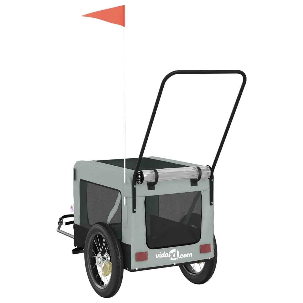 Durable Bike Trailer and Push Carrier All in One for Dogs and Cats