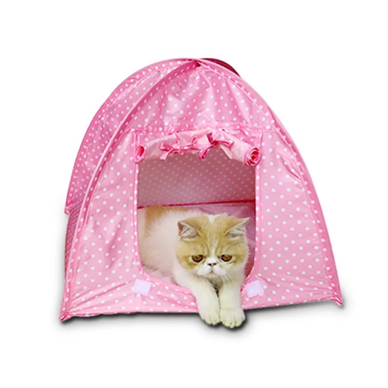 Foldable Pets Tent Beds
