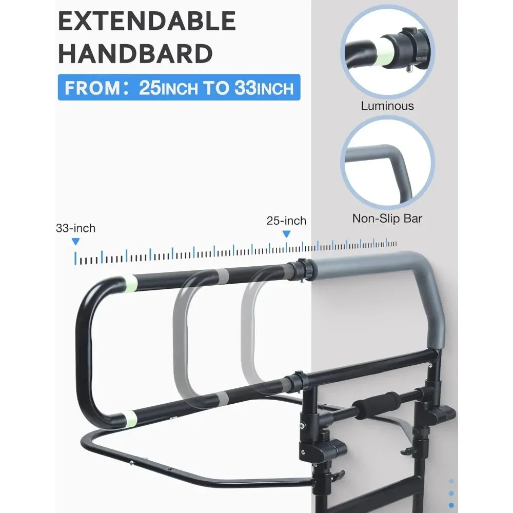 Heavy Duty Bed Rail for Senior & Elderly Falling Out of Bed - Foldable Beds Assist Handle, Safety Beds Rails for Elderly
