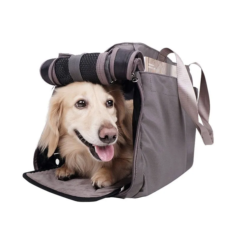 Ibiyaya Canvas Pet Carrier Tote (Smoke Grey)