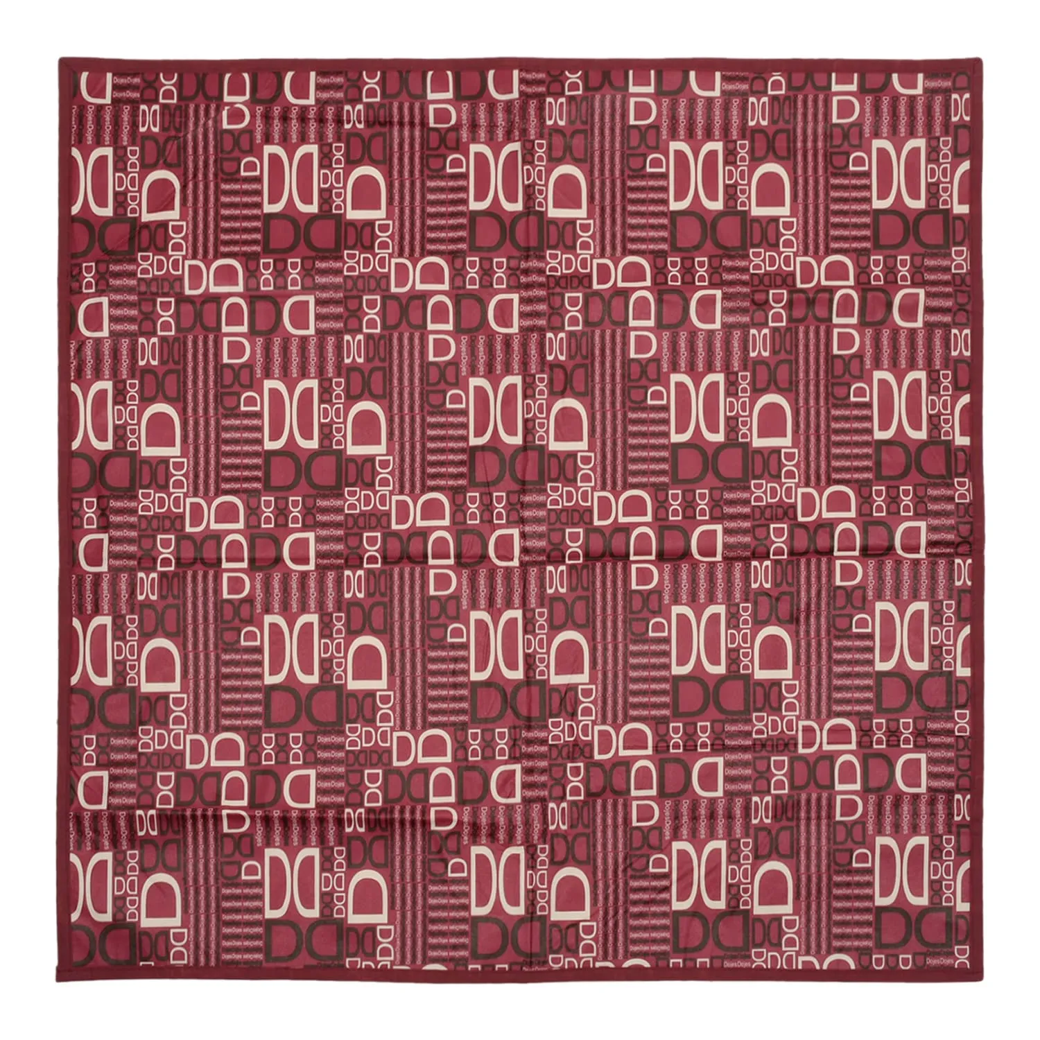 Kuber Industries Square D Print Both Sided Bed Server Food Mat (Magenta)