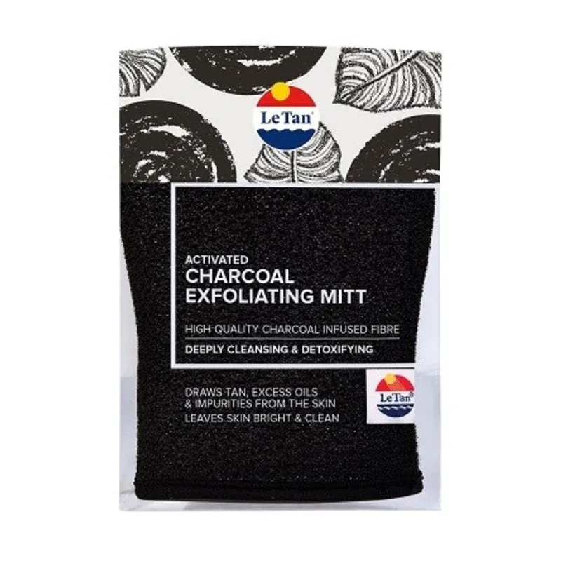 Le Tan Activated Charcoal Exfoliating Mitt