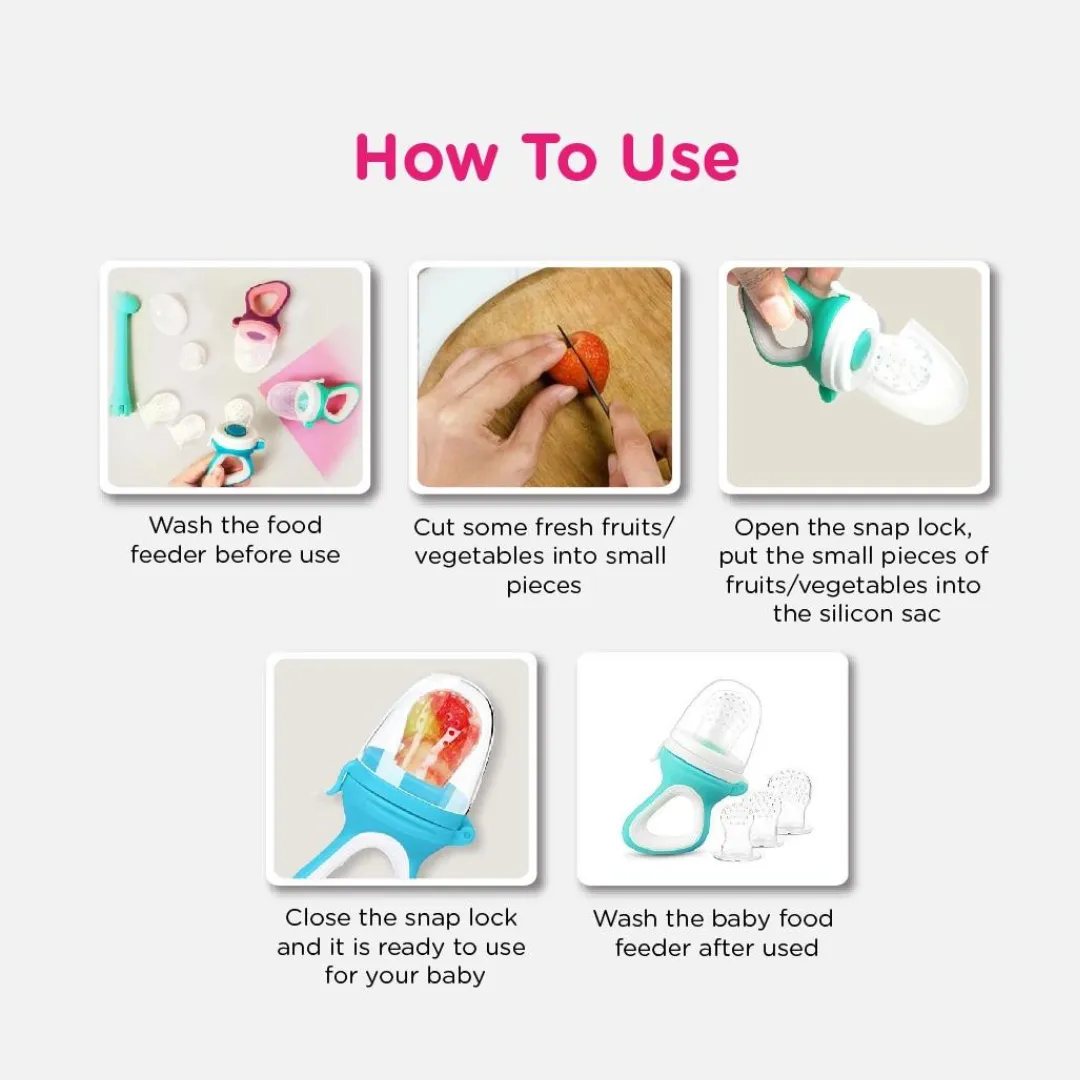 Lunavie Baby Food Silicone Feeder BPA FREE 6m 