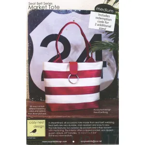 Market Tote Seat Belt Pattern - Medium