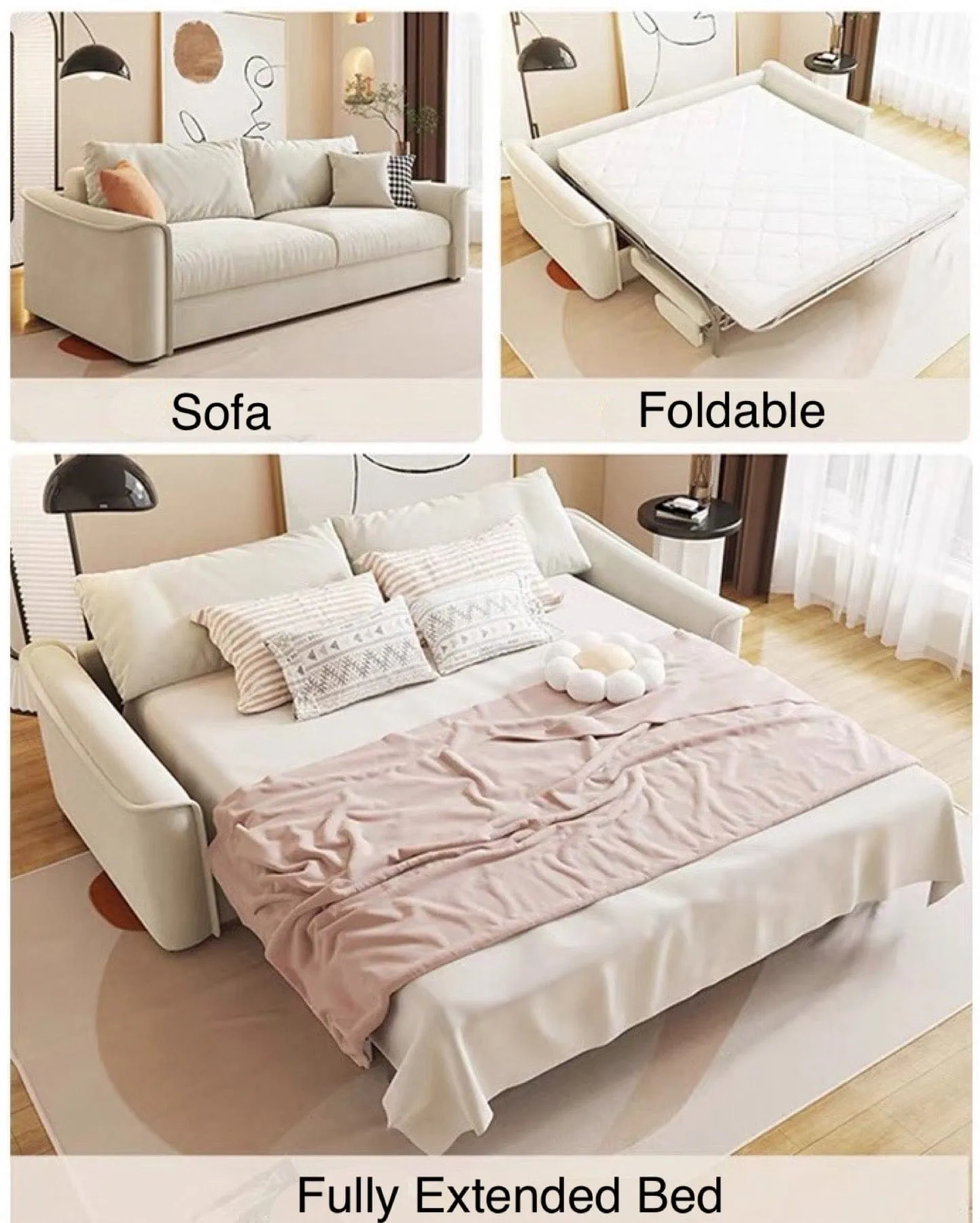 Matteo Foldable Sofa Bed with Mattress