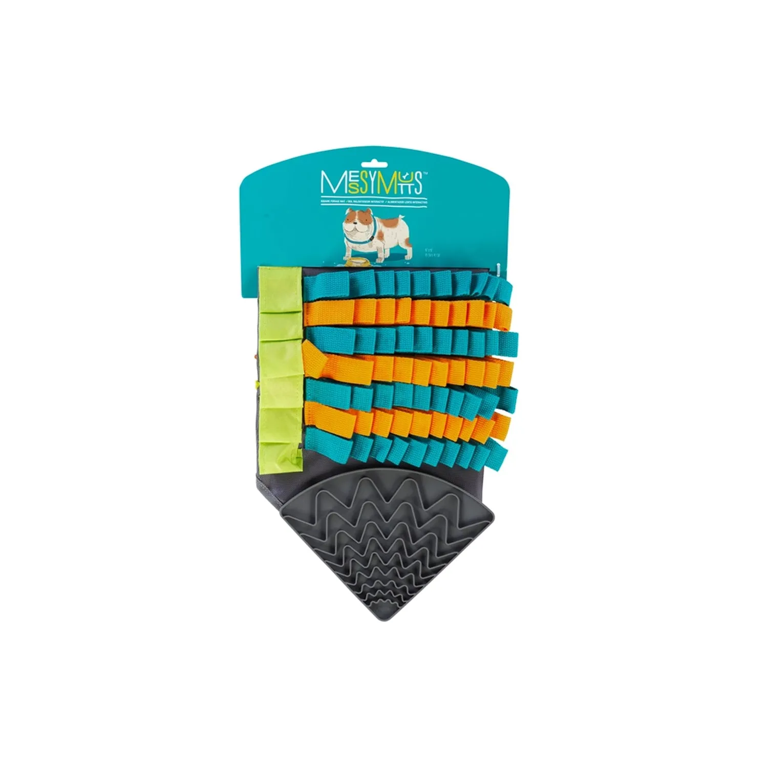 Messy Mutts Square Forage/Snuffle Mat 16" with Suction