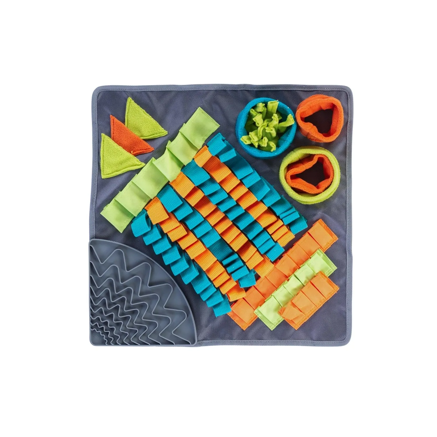 Messy Mutts Square Forage/Snuffle Mat 16" with Suction