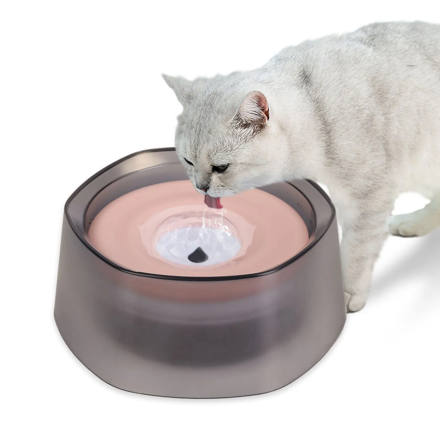 No Spill Dog Cat Water Bowl Spill Proof Slow Water Feeder
