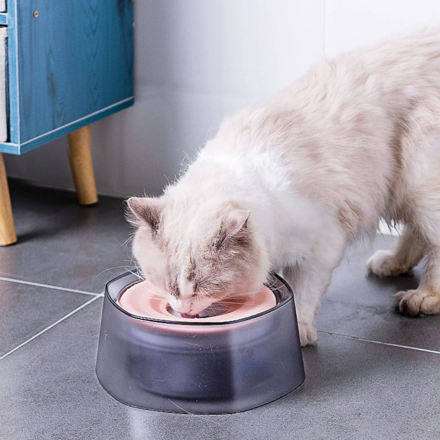 No Spill Dog Cat Water Bowl Spill Proof Slow Water Feeder