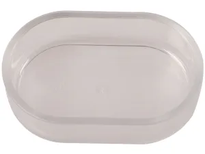 OVAL FEEDER 12x7x3,5cm transparent