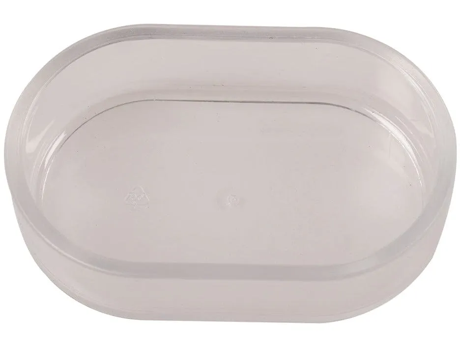 OVAL FEEDER 12x7x3,5cm transparent