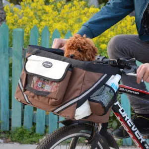 RideEase Removable Pet Bicycle Carrier & Basket