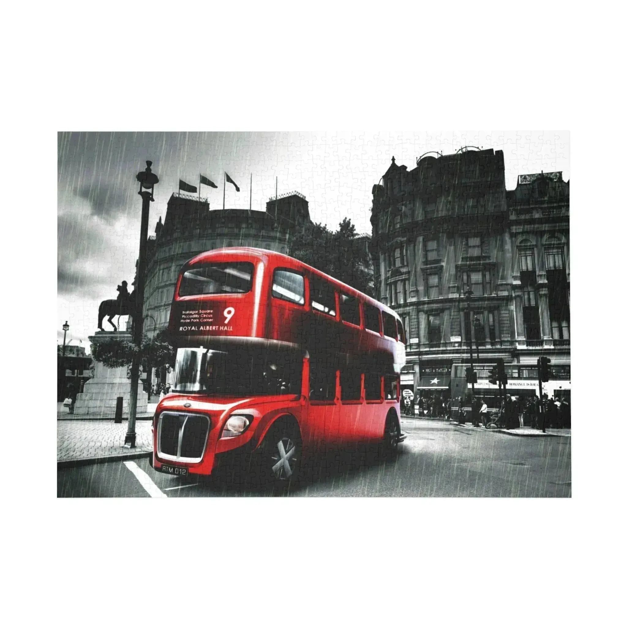 Signature Red Bus In London Puzzle 1000 Pieces
