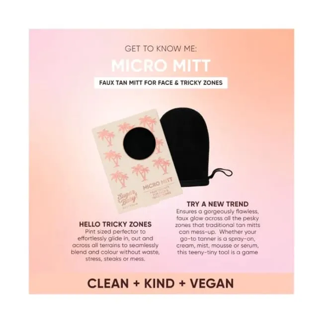SugarBaby Micro Mitt Faux Tan Mitt for Face & Tricky Zone
