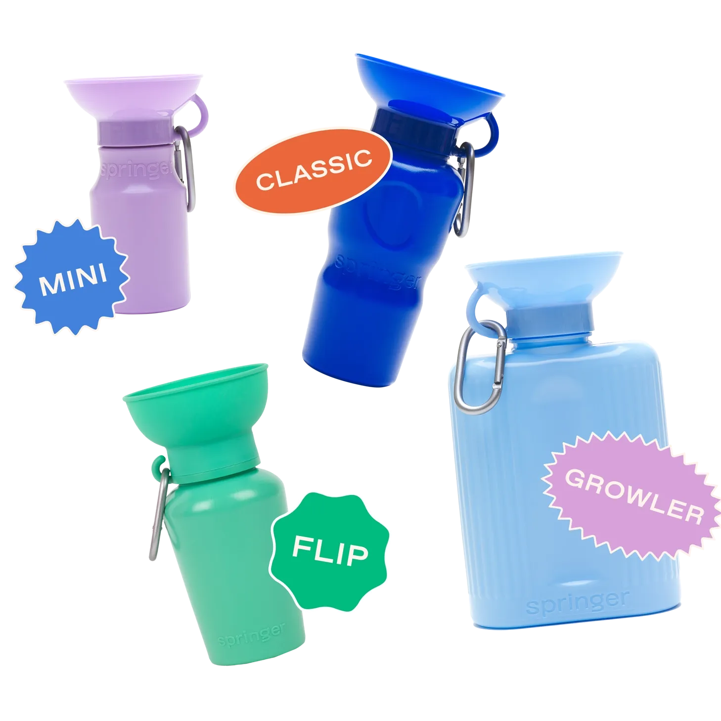 Travel Water Bowl Flip Top Water Bottle for Dogs