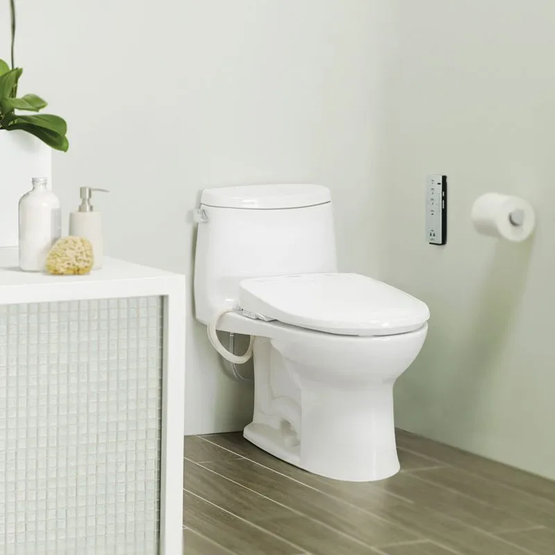 Washlet S350e Round Electronic Bidet Seat in Cotton White
