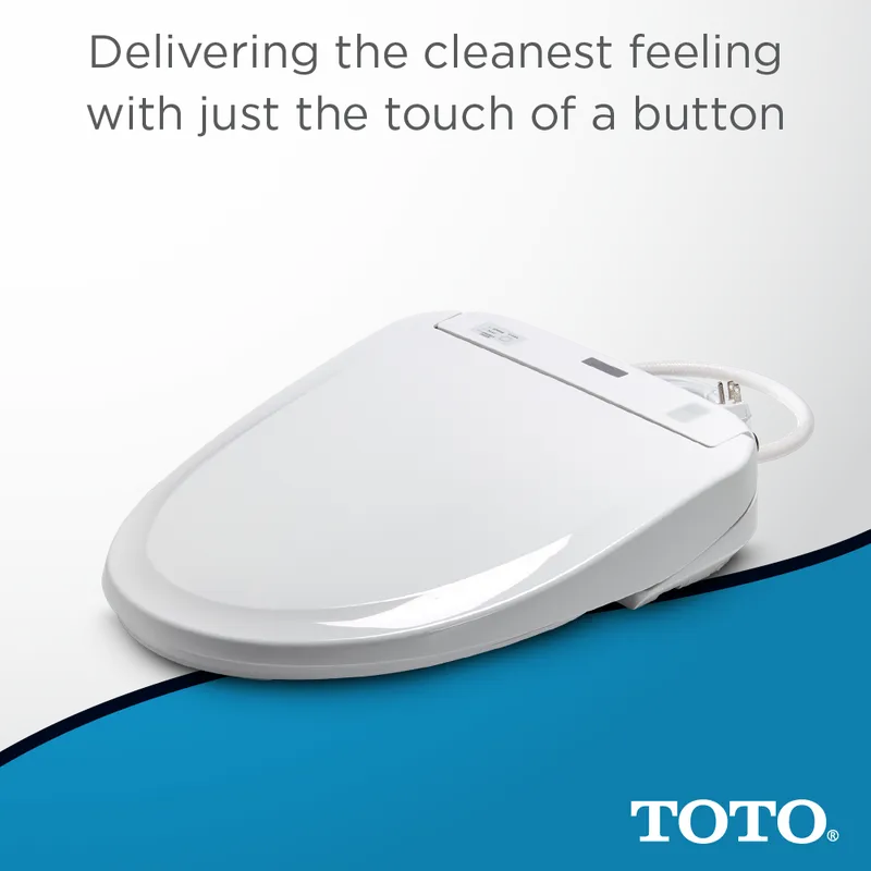 Washlet S350e Round Electronic Bidet Seat in Cotton White