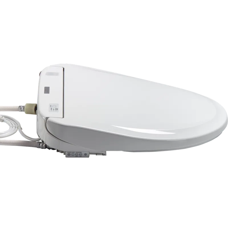 Washlet S350e Round Electronic Bidet Seat in Cotton White