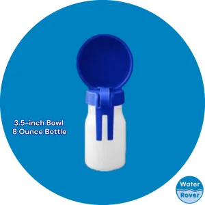Water Rover Smaller 3.5-inch Bowl and 8 Ounce Bottle, Blue