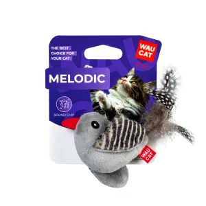WAUCAT FUN MELODIC CAT TOY BIRD WITH SOUND CHIP 13cm