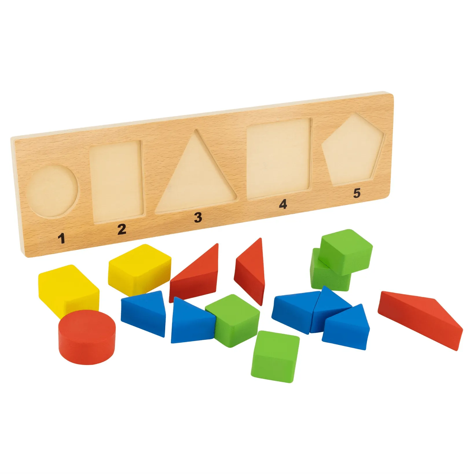 Wooden Fractions Puzzle - 35 x 10cm