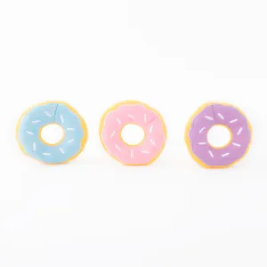 Zippy Squeaky Dog Toy, Donutz Miniz 3-pack