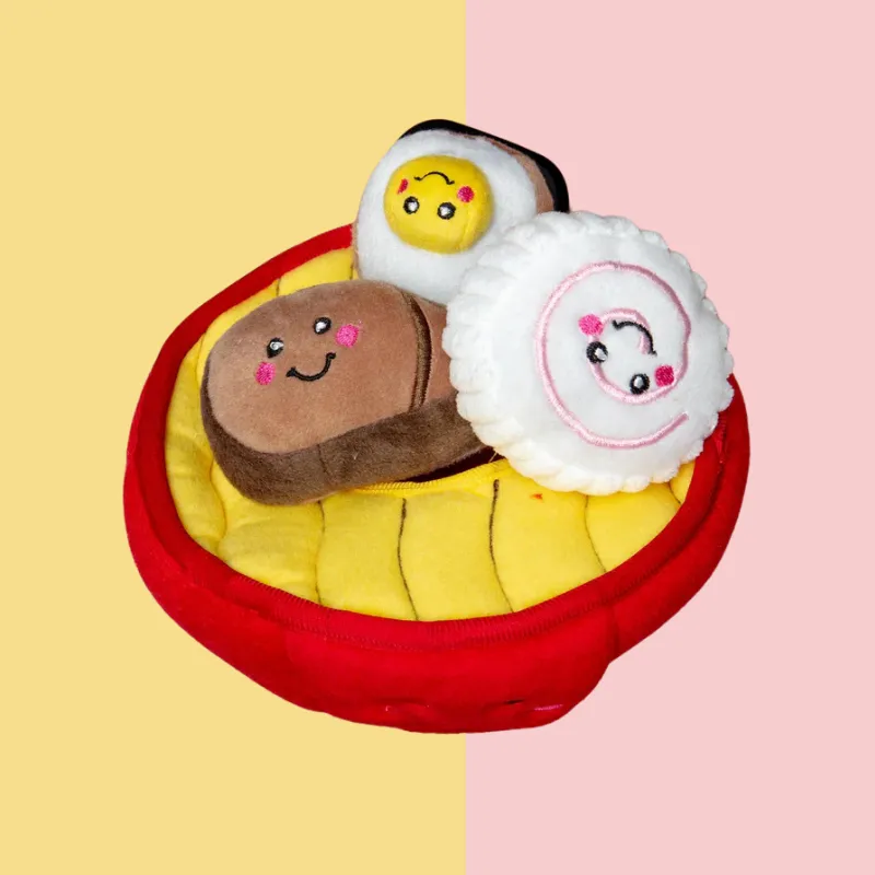 ZippyPaws Burrow Ramen Bowl Dog Toy