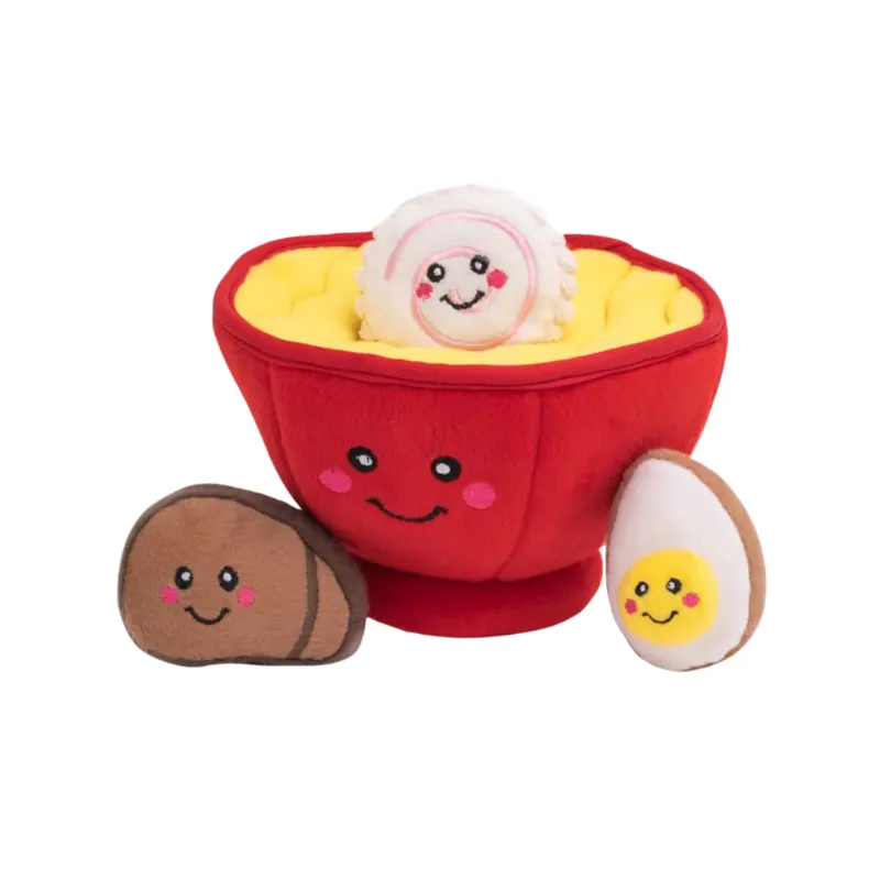 ZippyPaws Burrow Ramen Bowl Dog Toy