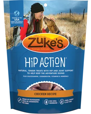 Zukes Hip Action Chicken Dog Treats with Glucosamine and Chondroitin